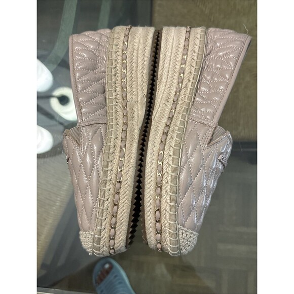 Karl Lagerfeld Quilted Beige Loafers - Picture 5 of 15